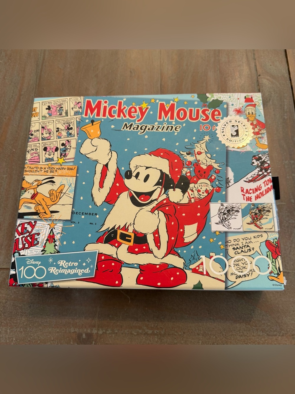 Ceaco 1000 Piece Jigsaw Puzzle Retro Reimagined Mickey Mouse Magazine Silver